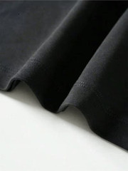 5 Pack Blank T-Shirts Unisex Heavy Cotton Crew Neck Short Sleeve Tee Black