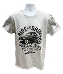 Moonshine Ride & Shine Backyard Racing League Nascar Gray T-Shirt
