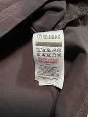 Gymshark Men’s Crest T-Shirt Gray / Brown SIZE Large Gym Shark
