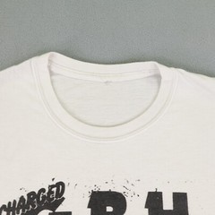 Vintage Charged GBH Shirt Mens Large White No Survivors Punk Rock Band Tee Y2K ^