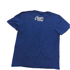 Raising Cane’s Crew Employee T-Shirt Blue XL District 100% Cotton EUC