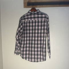 NWT Croft & Barrow Shirt Flannel Men’s XL Easy-Care Woven Plaid Red Black White