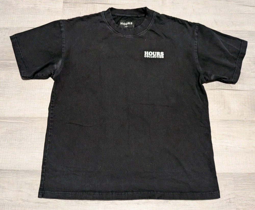 HOURS Collection New York Protect 100% Cotton T-Shirt Adult Sz L Black READ