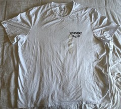 Wrangler 2XL white Moto Sport 1947 T Shirt Brand New