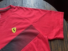 Ferrari Race MCS Tee Puma Rosso Corsa Red Ferrari Official Product Tag XL