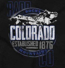 Rocky Mountains Colorado Trail Camp Souvenir Adult Short Sleeve Crewneck Tee