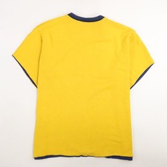 Vintage Two Tone Double Face T-Shirt Size XL Blue Yellow