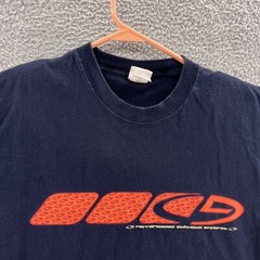 VINTAGE Champion T Shirt Men Extra Large Blue Spellout Logo Sport Casual Y2K