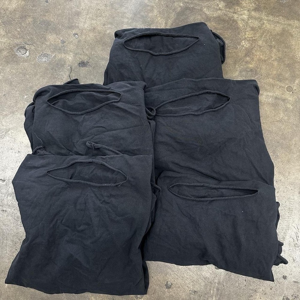 5-PACK BLACK WASH LONG SLEEVE T-SHIRT Yzy Yeezy Vultures Blanks Kanye Laa Size 3