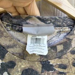 Vintage 90s Y2K Mossy Oak Camo Forest Floor Pocket Tee Shirt Mens Large