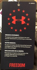 Under Armour UA Freedom Flag Logo Men’s T Shirt Tee Cotton Blend S M L XL XXL