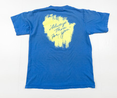 Vintage Common Ground Shirt Adult Large Blue Short Sleeve 90s Single Stitch Tee