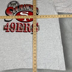 Vintage 90s Trench Ultra SF 49ers Grey Contrast Collar Sleeve NFL T-Shirt – XL