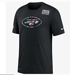 AUTHENTIC NIKE DRY NFL ON FIELD NY JETS CRUCIAL CATCH T-SHIRT NKF8-00A