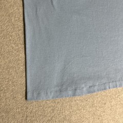 Vintage 60’s/70’s Plain Baby Blue 50/50 Cotton Poly Blend T-Shirt XL Blank