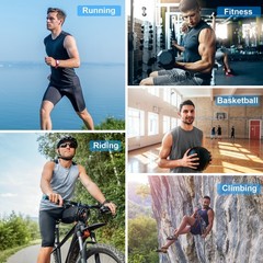3Pack Mens Sleeveless Tank Tops Quick Dry Summer Workout Gym Fitness Shirts Cool