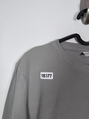 NN07 No Nationality Mens Thermal Waffle Knit Long Sleeve T Shirt Gray Sz S 21×25