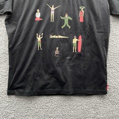 Curative x Manikan Short Sleeve T Shirt Black Size L Chill Vibes Yoga Surf NWT