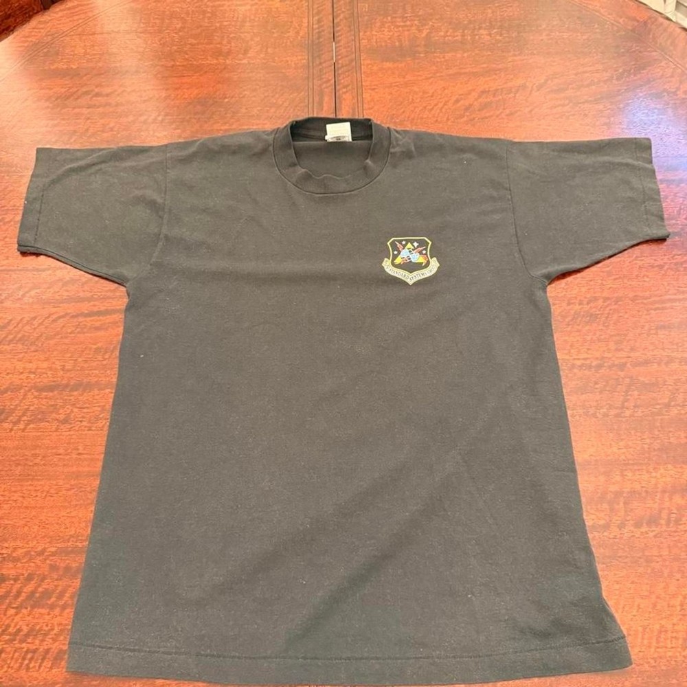 Vintage USAF HQ Standard Systems Group Tee 90s Black – Large