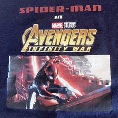 UNIQLO Marvel Spider-Man Avengers Infinity War Graphic Tee Kids 11-12 Black