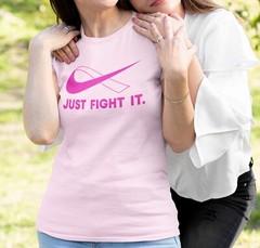 Just Fight It TShirt, PINK Ribbon Shirt, Breast Cancer Shirt, Mom Shirt, October