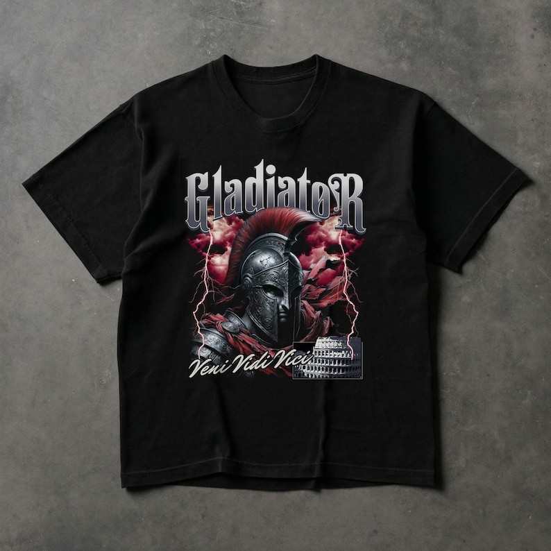 Gladiator Shirt, Roman Gladiator Tee, Ancient Rome Warrior Shirt, Veni Vidi Vici