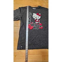 LRG Hello Kitty Apple Graphic Tee Gray Marled Kawaii Shirt Women’s Large nwot