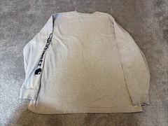 Carhartt Men’s Size XL Original Fit Gray Logo Long Sleeve Sleeve K231