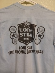 Vintage Lone Star Beer Armadillo Size S Blue used As-Is runs smaller