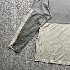 Adidas Shirt Mens Large Gray Climalite Two Tone Long Sleeve Athletic Tee L