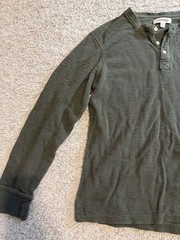 Goodthreads Mens Long Sleeve Sub Thermal Henley Size Latge Cotton Shirt Layer