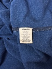 Buck Mason Shirt Medium Mens Blue Indigo Dyed Pocket Tee