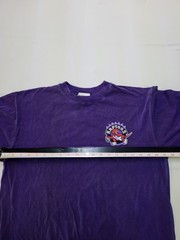 Toronto Raptors T Shirt Large Purple NBA Licensed Waves Resort Wear