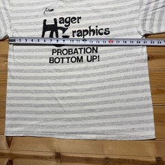 Vintage 80s Bowling Female Hager Graphics Athletic Sports Striped T-Shirt Large