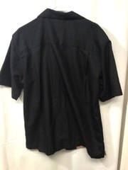 John Blair Beige/Tan/Black Large Hawaiian Style Rayon Blend Shirt Sleeve ShirtB6