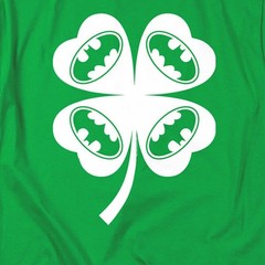 Batman Bat Clover Licensed Adult Unisex T-Shirt Regular Fit Tee SM-4X