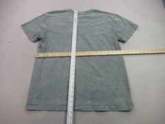 Shirt Mens Medium Short Sleeve Crew Neck Outdoors Lightweight Casual Gray