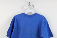 Vtg 90s Mens Large 1990 20th Anniversary Ann Arbor Art Fair T-Shirt Blue USA