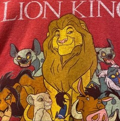 Vintage 1994 Disney The Lion King T-Shirt Red Simba Timon Pumbaa Mufasa Tee (M)