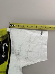 Puma A$Ap Rocky Distressed Seat Belt Graphic White Lime Green T Shirt SAMPLE XXS