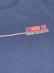 Vintage 90s Collegiate Navy Faded JanSport Howard University T-Shirt XL Boxy