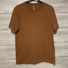 Mens Medium T Shirt Plain Brown Color Worn Once Excellent Condition