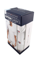 TOMMY HILFIGER Size S 34-36 White Color 3-Pk Classic Crew Neck T-shirts MSRP $42