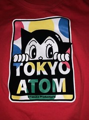 Astro Boy shirt Tokyo Atom Tezuka Productions size medium mighty red Japan rare