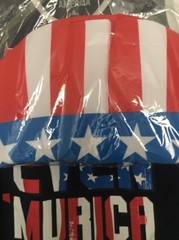 Spirit Of America Patriotic 2-Piece Set Shirt & Foam Top Hat Size L 42/44