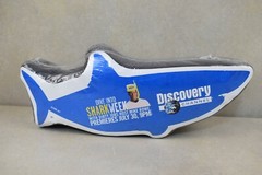 Discovery Channel Shark Week T-Shirt XL 2006 New/Sealed in Shark Shaped Plastic