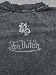 Darc Sport x Von Dutch Flight Club Distressed Tee Wolf Gray Medium