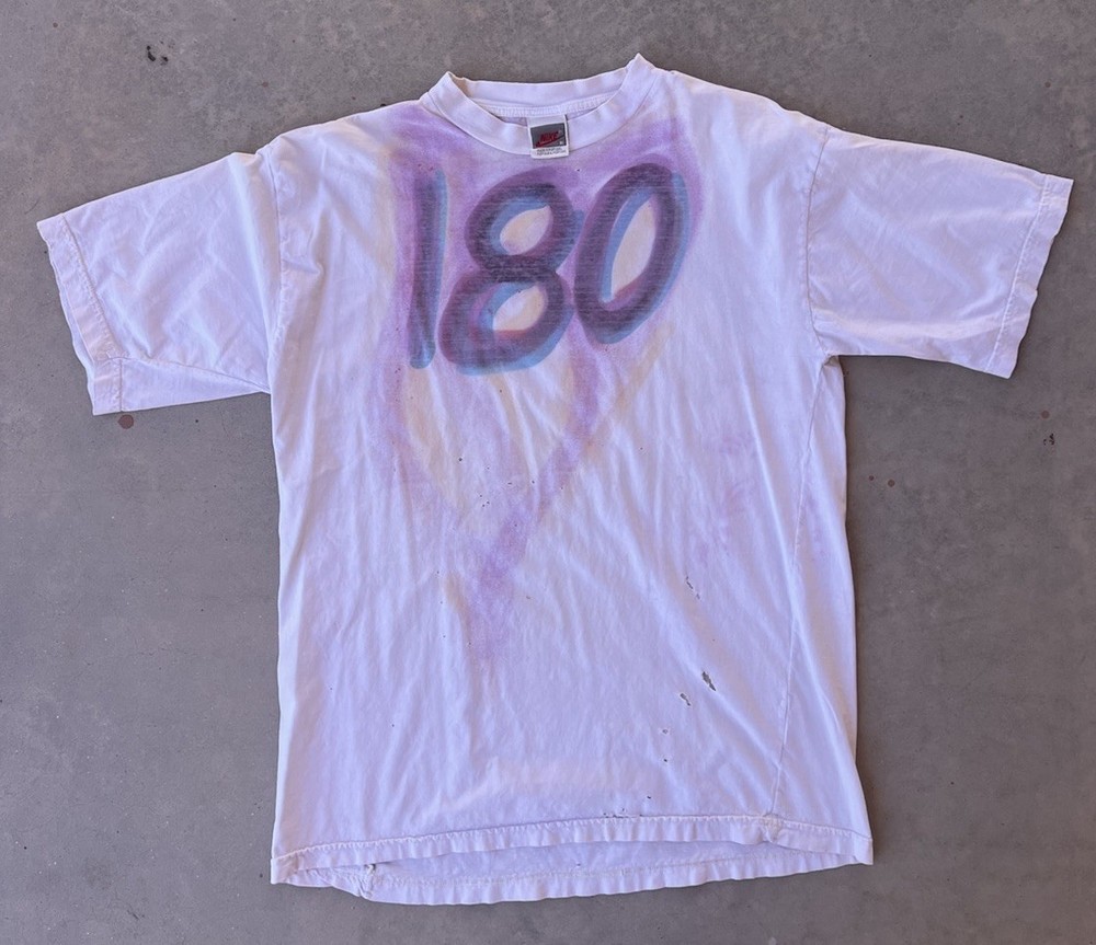 Vintage Nike Shirt XL RARE 90s Air Max 180 Promo Paint Portugal Ralph Steadman