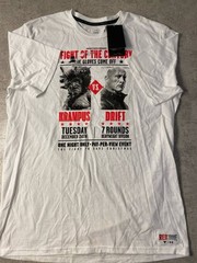 Under Armour Project Rock Men’s Large White Fight Of The Century Graphic T-Shirt