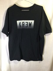 Krew Black Large Cotton T Shirt T15